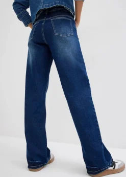 Damen bonprix Bekleidung·Shirts & Tops|Jeans|Wide-Leg-Jeans High Waist