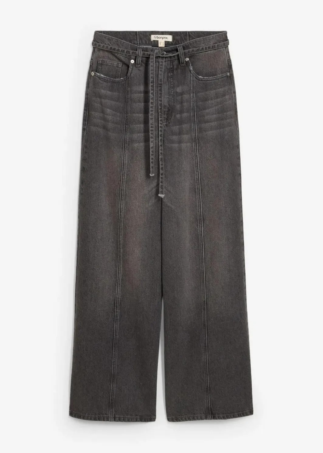 Damen bonprix Jeans|Bekleidung·Shirts & Tops|Wide-Leg-Jeans High Waist