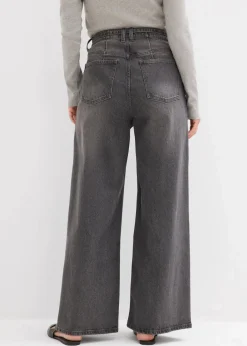 Damen bonprix Jeans|Bekleidung·Shirts & Tops|Wide-Leg-Jeans High Waist