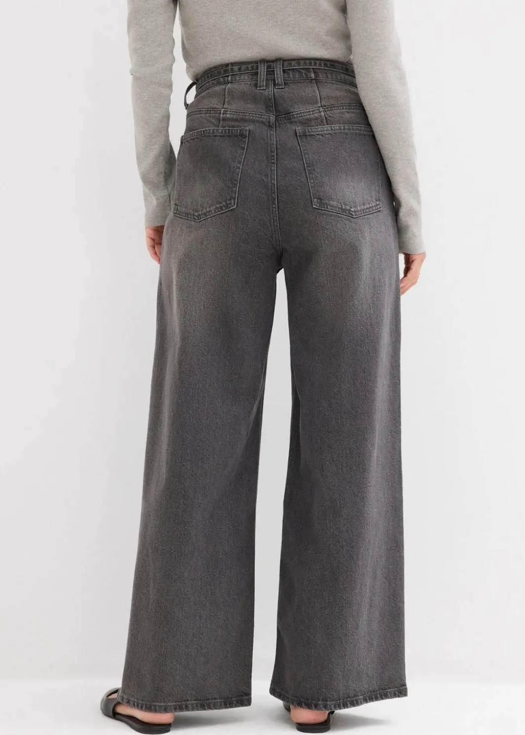 Damen bonprix Jeans|Bekleidung·Shirts & Tops|Wide-Leg-Jeans High Waist