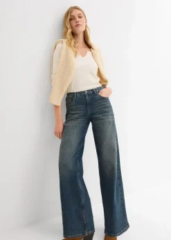 Sale Wide-Leg-Jeans, High Waist Damen Kurzgrößen|Jeans