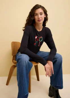 Damen bonprix Jeans|Bekleidung·Shirts & Tops|Wide-Leg-Jeans High Waist, Bequembund