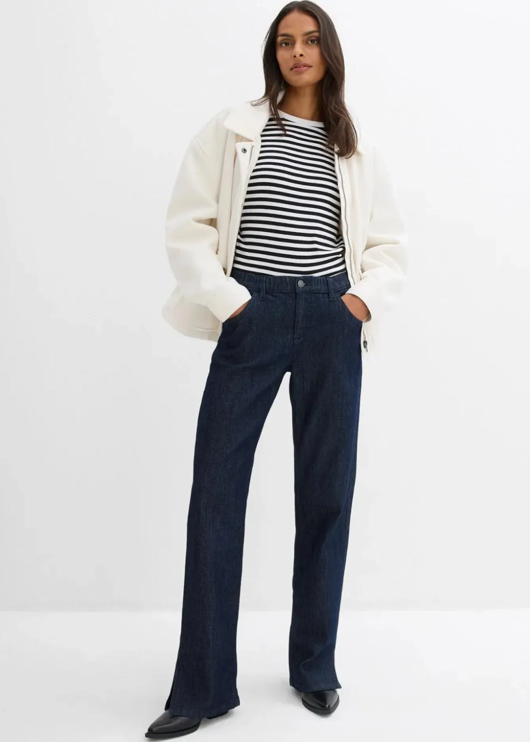 Sale Wide-Leg-Jeans High Waist, Bequembund Damen Bekleidung·Shirts & Tops|Jeans