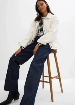 Sale Wide-Leg-Jeans High Waist, Bequembund Damen Bekleidung·Shirts & Tops|Jeans