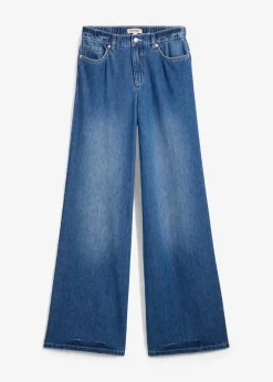 Damen bonprix Kurzgrößen|Bekleidung·Shirts & Tops|Wide-Leg-Jeans, High Waist, Full Length Bequembund