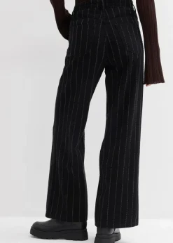 Outlet Wide-Leg-Jeans High Waist mit Destroyed Effekten Damen Jeans|Bekleidung·Shirts & Tops