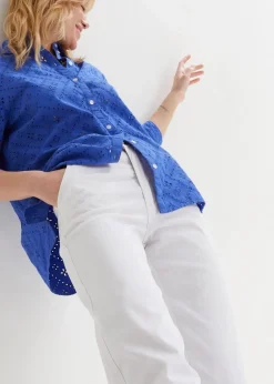Damen bonprix Bekleidung·Shirts & Tops|Jeans|Wide-Leg-Jeans High Waist, Stretch