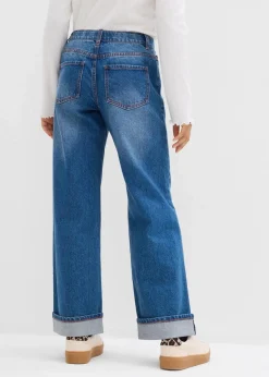 Clearance Wide-Leg-Jeans Low Waist Kinder Mädchen 9-16 Jahre·Jeans