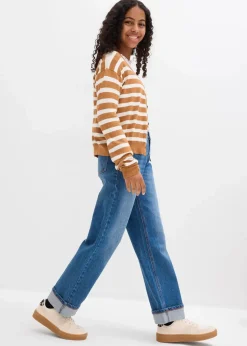 Clearance Wide-Leg-Jeans Low Waist Kinder Mädchen 9-16 Jahre·Jeans