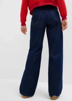 Outlet Wide-Leg-Jeans, Mid Waist Damen Kurzgrößen|Bekleidung·Shirts & Tops