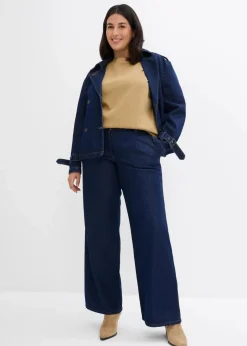 Outlet Wide-Leg-Jeans, Mid Waist Damen Kurzgrößen|Bekleidung·Shirts & Tops