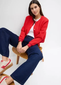 Outlet Wide-Leg-Jeans, Mid Waist Damen Kurzgrößen|Bekleidung·Shirts & Tops
