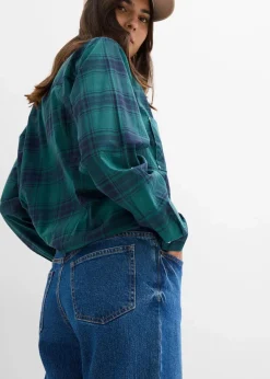 Outlet Wide-Leg-Jeans Mid Waist Damen Jeans|Kurzgrößen