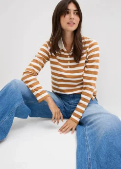 Outlet Wide-Leg-Jeans Mid Waist Damen Kurzgrößen|Bekleidung·Shirts & Tops