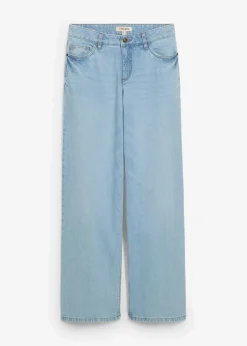 Best Wide-Leg-Jeans Mid Waist Damen Jeans|Kurzgrößen