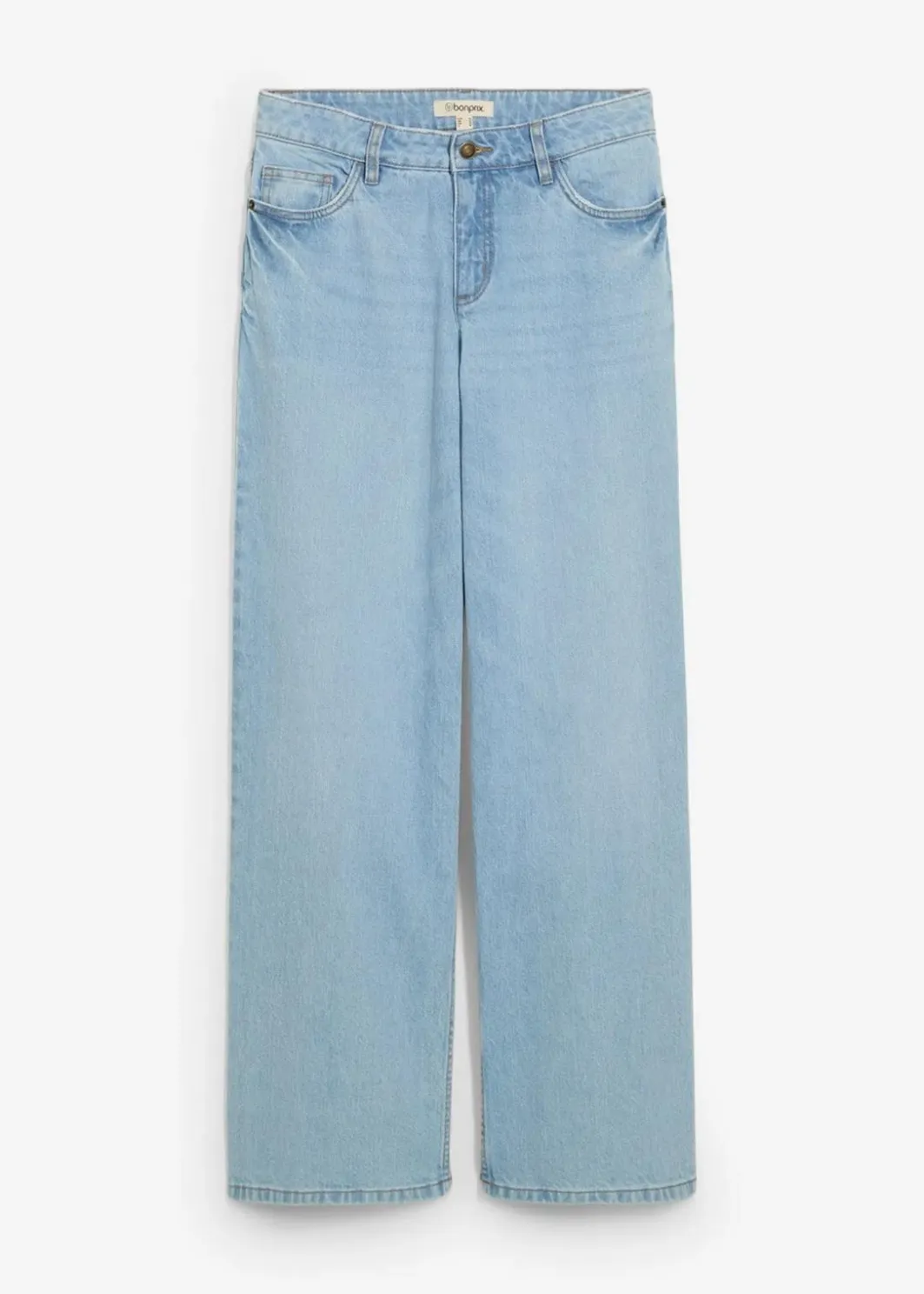 Best Wide-Leg-Jeans Mid Waist Damen Jeans|Kurzgrößen