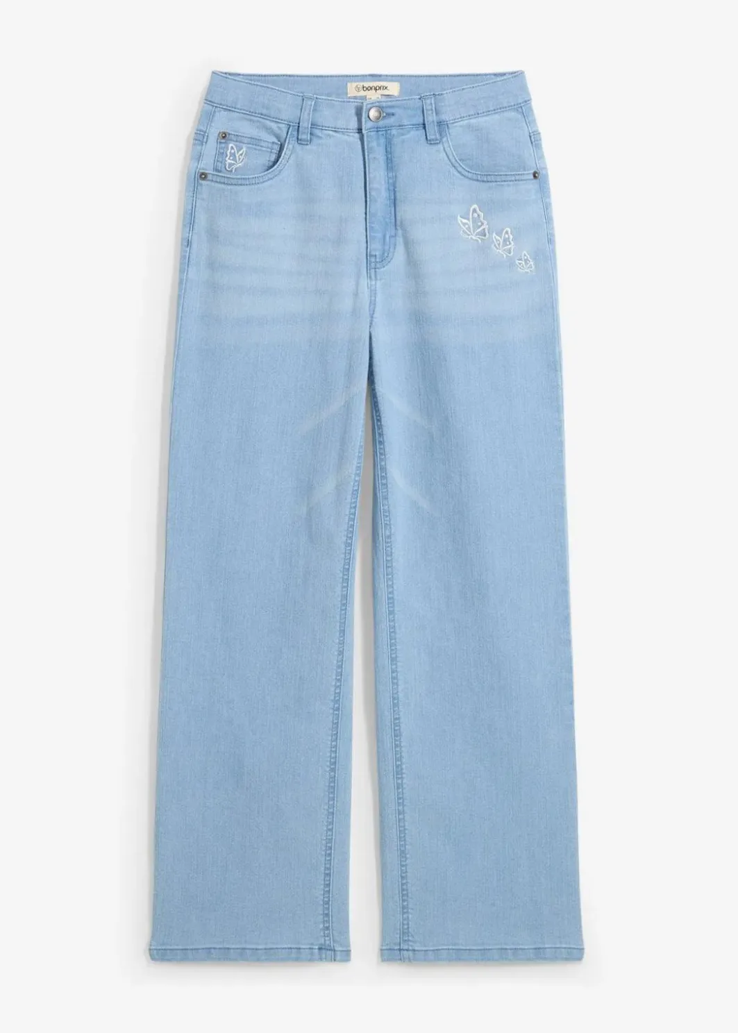 Kinder bonprix Mädchen 9-16 Jahre·Jeans|Mädchen 2-8 Jahre·Nachhaltigere Materialien|Wide-Leg-Jeans Mid Waist
