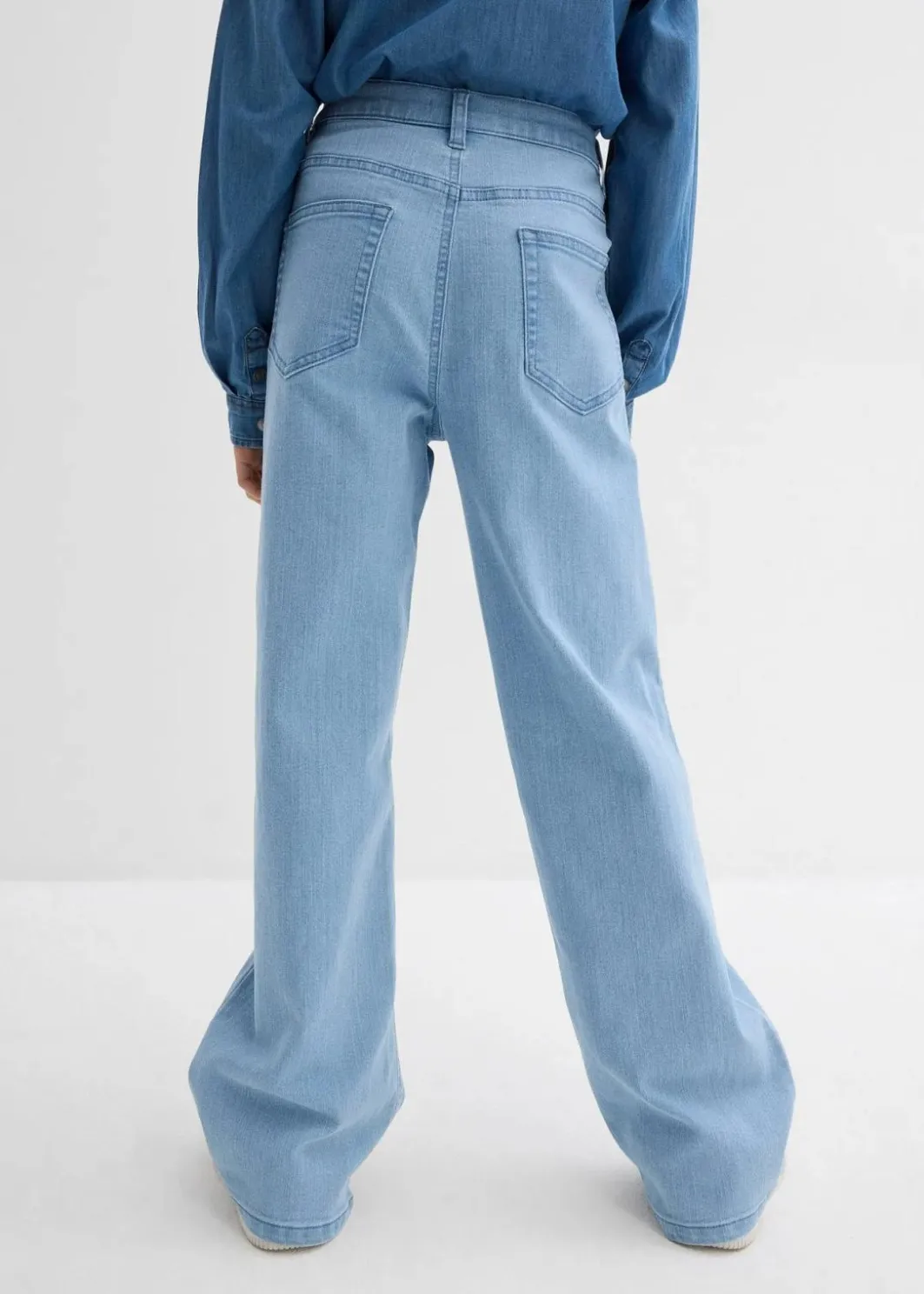 Kinder bonprix Mädchen 9-16 Jahre·Jeans|Mädchen 2-8 Jahre·Nachhaltigere Materialien|Wide-Leg-Jeans Mid Waist