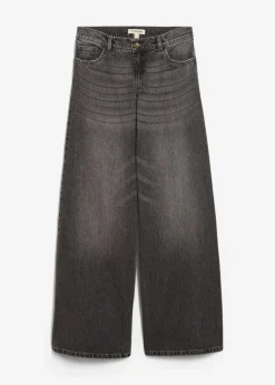 Hot Wide-Leg-Jeans Mid Waist Damen Jeans|Kurzgrößen