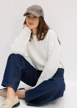 Damen bonprix Bekleidung·Shirts & Tops|Jeans|Wide-Leg-Jeans Mid Waist