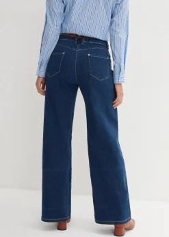 Clearance Wide-Leg-Jeans Mid Waist, Bequembund Damen Jeans|Bekleidung·Shirts & Tops
