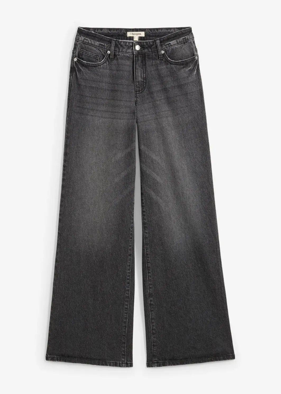 Sale Wide-Leg-Jeans, Mid Waist, Low Stretch Full Length Damen Jeans|Kurzgrößen