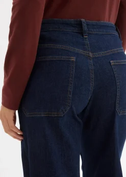 Wide-Leg-Jeans Mid Waist mit Bio Baumwolle Damen Kurzgrößen|Bekleidung·Shirts & Tops