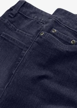 Damen bonprix Jeans|Kurzgrößen|Wide-Leg-Jeans, Mid Waist, Stretch