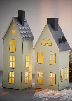 bonprix Sehr Beliebt|Kerzenhalter|Windlicht im Haus-Design (2-tlg.Set)