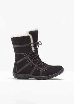 Damen bonprix Komfortschuhe|Gefütterte Winterschuhe|Winter Schnür Boot