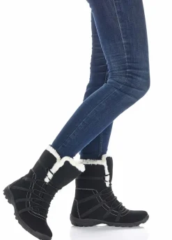 Damen bonprix Komfortschuhe|Gefütterte Winterschuhe|Winter Schnür Boot