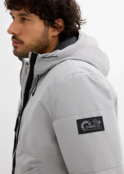 Hot Winterblouson mit Kapuze und sportiven Details Herren Große Größen|Jacken & Mäntel