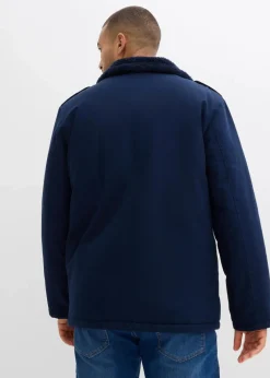 Herren bonprix Große Größen|Jacken & Mäntel|Winterjacke aus reiner Baumwolle mit Teddyfutter
