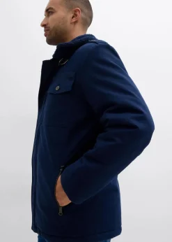 Herren bonprix Große Größen|Jacken & Mäntel|Winterjacke aus reiner Baumwolle mit Teddyfutter