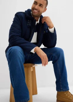 Herren bonprix Große Größen|Jacken & Mäntel|Winterjacke aus reiner Baumwolle mit Teddyfutter
