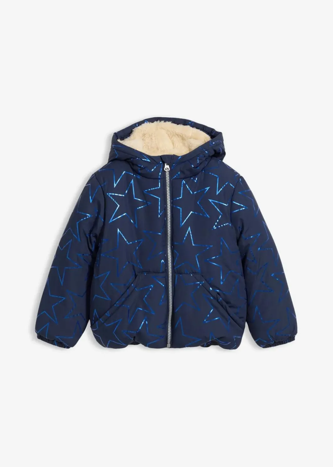Best Winterjacke in Blousonform mit Teddyfutter, wasserabweisend Kinder Mädchen 2-8 Jahre·Jacken & Outdoor