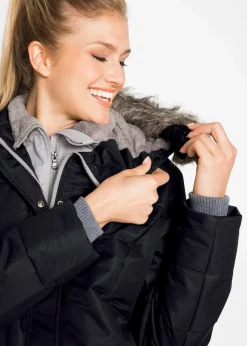 New Winterjacke in 2-in1 Optik Damen Bekleidung·Hosen|Jacken & Mäntel
