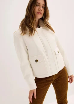 Damen bonprix Jacken & Mäntel|Bekleidung·Hosen|Winterjacke in Wolloptik