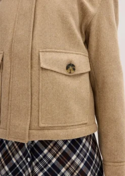 Damen bonprix Bekleidung·Hosen|Jacken & Mäntel|Winterjacke in Wolloptik