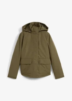 Winterjacke mit aufgesetzen Taschen Damen Nachhaltigere Materialien|Jacken & Mäntel