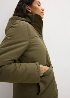 Winterjacke mit aufgesetzen Taschen Damen Nachhaltigere Materialien|Jacken & Mäntel