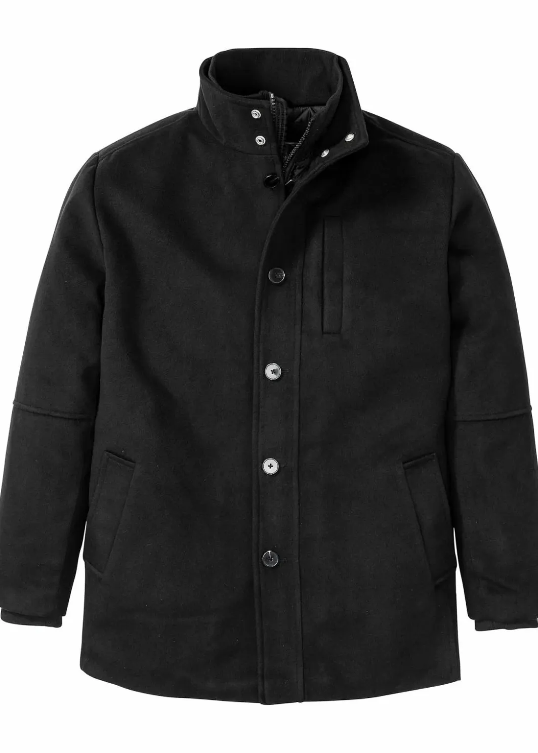 Hot Winterjacke mit Windfang in Wolloptik Herren Jacken & Mäntel|Outdoorbekleidung