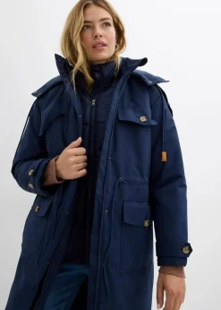 Damen bonprix Bekleidung·Hosen|Jacken & Mäntel|Wintermantel, 2in1 Optik