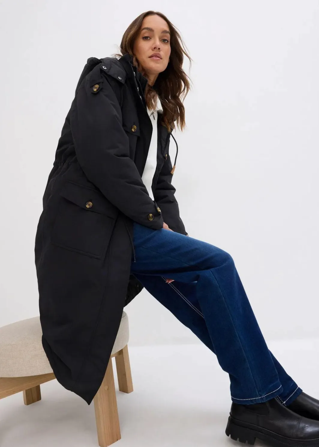 Sale Wintermantel, 2in1 Optik Damen Jacken & Mäntel|Bekleidung·Hosen