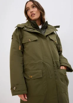 Damen bonprix Jacken & Mäntel|Bekleidung·Hosen|Wintermantel, 2in1 Optik
