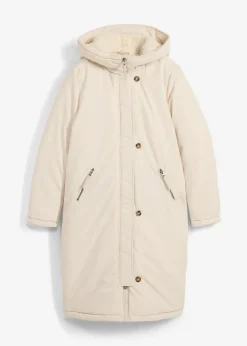 Sale Wintermantel mit Teddyfell in der Kapuze Damen Jacken & Mäntel|Bekleidung·Hosen