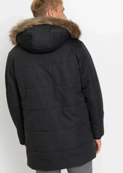Herren bonprix Große Größen|Jacken & Mäntel|Winter-Parka mit Teddyfutter und abnehmbarer Kapuze