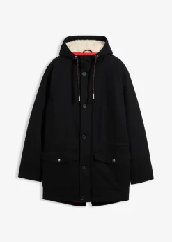 Discount Winter-Parka mit Teddy-Kapuze Herren Große Größen|Jacken & Mäntel