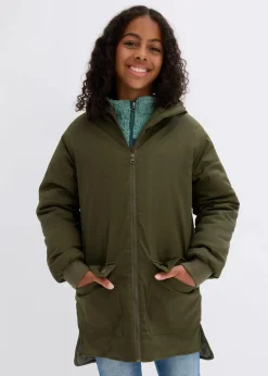 Winter-Parka mit Teddy-Kapuze, wasserabweisend Kinder Mädchen 9-16 Jahre·Jacken & Outdoor