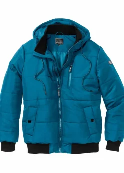 Herren bonprix Jacken & Mäntel|Große Größen|Winter-Steppjacke in Blousonform mit Kapuze